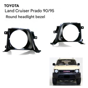 Round Headlight Bezel Frame Rim for Toyota Land Cruiser Prado J90 J95 Colorado - Picture 1 of 4
