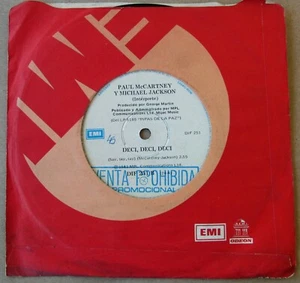 MICHAEL JACKSON & PAUL McCARTNEY 45 PROMO Say Say Say SOUTHAMERICA 7" 1983 - Picture 1 of 3