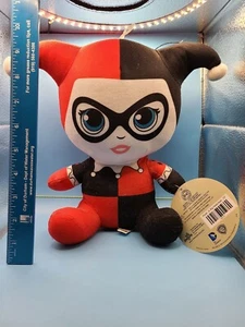 NEU DC Comics Originals 10"" Big Head Plüschtier Harley Quinn Neu mit Etikett - Bild 1 von 4