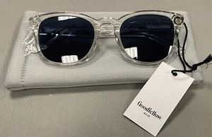 TARGET GOODFELLOW CLEAR FRAME SUNGLASSES NEW WITH TAGS SOFT CASE 1/2 PRICE - Bild 1 von 3
