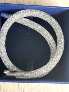 Pulsera Swarovski de lujo de cristal plateado para mujer nueva con etiquetas - Imagen 1 de 9