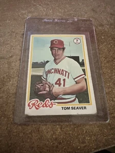 Carta Topps #450 TOM SEAVER 1978! ROSSI! HOF! DA VEDERE! D55 - Foto 1 di 2