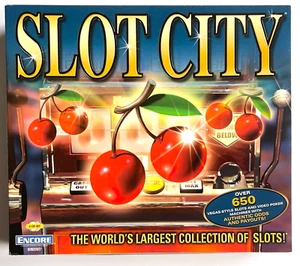 NUEVO TODAVÍA SELLADO "SLOT CITY" POR ENCORE ~ JUEGO DE CD WINDOWS 2 PC WINDOWS 95/98/ME - Imagen 1 de 3