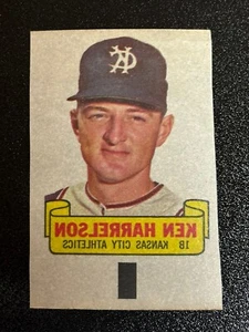 1966 topps Rub Offs Ken Harrelson-KC Athletics. - Bild 1 von 1