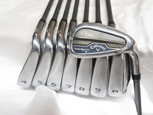 Used Callaway Paradym X Iron Set 4-AW HZRDUS Gen 4 Silver Regular Flex Graphite - Picture 1 of 9