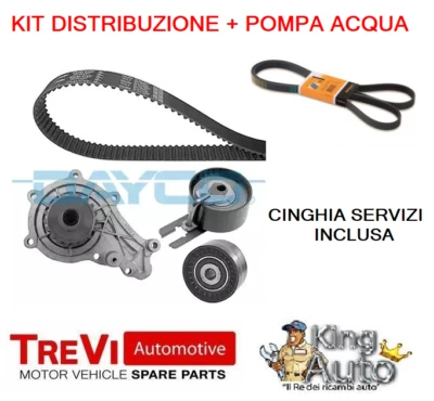 KIT DISTRIBUZIONE + POMPA ACQUA TREVI + SERVIZI VOLVO C30 S40 S80 V50 V70 1.6 D - Imagen 1 de 2