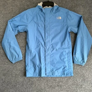 The North Face Nylon Hyvent Jacket Youth Girls Size XL Blue Small Hole - Picture 1 of 17