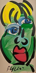Original Peter Robert Keil abstract oil painting on board size 12 x 24 inches - Picture 1 of 4