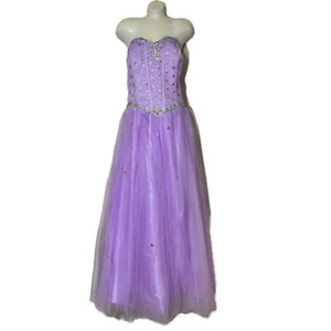 Long Dress Great For Quinceanera Prom Birthday Sweet 16 Size 20 Purple Brand New - Picture 1 of 6