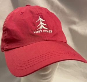 Vintage Lost Pines Golf Course Golf Hat Ball Cap Pink Ahead Lightweight One Size - Picture 1 of 6