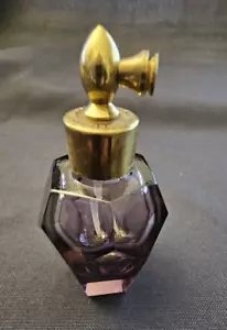 Botella de perfume vintage japonesa Mikado amatista vidrio púrpura MCM 3"- SIN SOPLO - Imagen 1 de 5