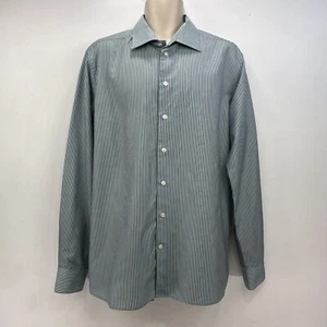 Eton Shirt Men’s Size 2X 46 18 Contemporary Smart Smart Dress Shirt Cotton Blue - Picture 1 of 14