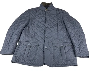 Barbour Women Quilted Navy Jacket Size US 2XL Button And Zip Closure - Picture 1 of 6