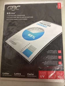 Sacchetti di laminazione nuovi, mai aperti, formato lettera GBC EZUse - confezione da 10 - 3747324 - Foto 1 di 2