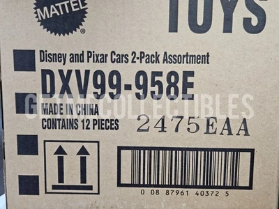 12 DISNEY PIXAR CARS 2 PACK CASE E FACTORY SEALED 2026 FREE SHIPPING GMC - Image 1 of 4
