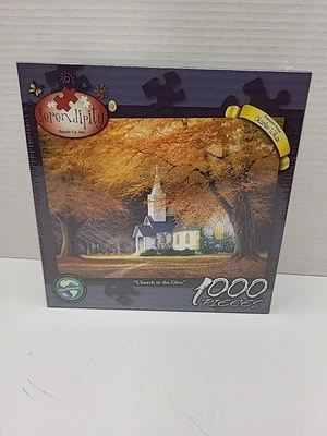 "Церковь в Глене" 1000 шт. Serendipity головоломка 20" x 27" запечатанный новый - Изображение 1 из 4