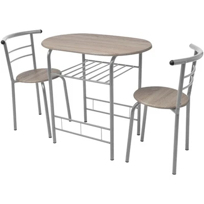 Breakfast Bar Set Table and Chair Set for Kitchen Bar Table Set MDF vidaXL - Изображение 1 из 2