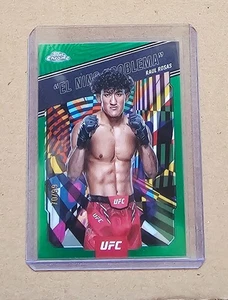 2025 TOPPS CHROME UFC RAUL ROSAS NICKNAMES GREEN REFRACTOR RARE SP #/99 ! - Foto 1 di 1