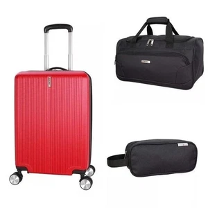 $320 NEW TAG Cityscape 3 Piece Hardside Luggage Carry on carry-on travel bag 22 - Picture 1 of 16