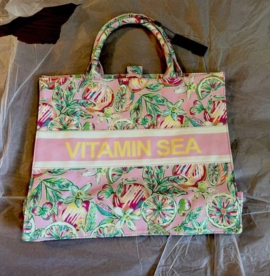 Bolso de Mano London Fog Vitamin Sea Rosa Lona Nuevo con Etiquetas; Precio de Venta sugerido por el fabricante = $40 Foto 1 de 4