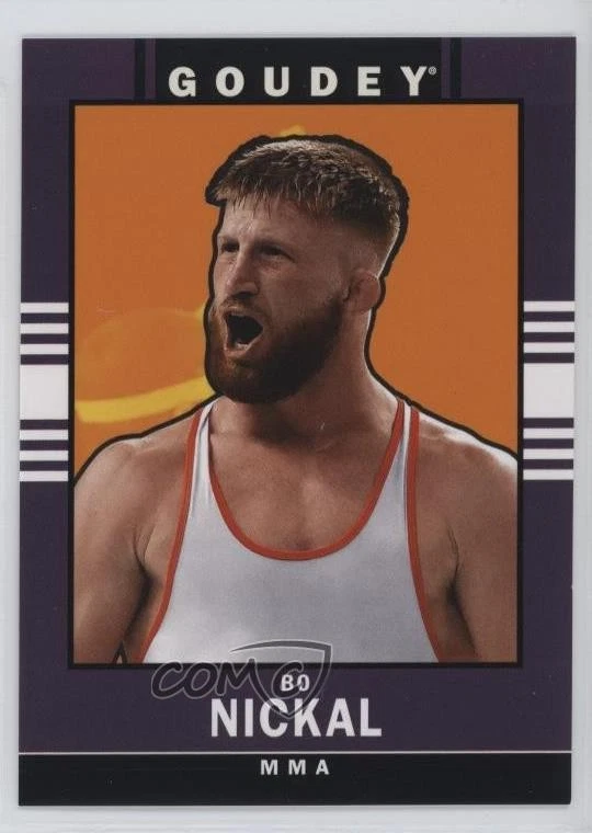 2024 Upper Deck Goodwin Champions 2014 Goudey Retro Variations Bo Nickal #47 - Image 1 of 3
