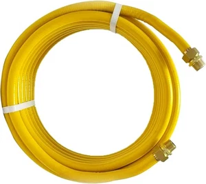 Manguera de línea de gas CSST de 33 pies 1/2", línea flexible de 1/2 pulgada para gas natural y prop... - Imagen 1 de 7
