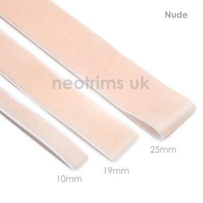 Cinta de Terciopelo Borde de Terciopelo Costura de Lujo Artesanía Decoración de Navidad 7/10/19/25mm Foto 1 de 4