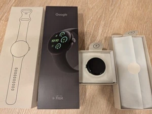 Google Pixel Watch 3 LTE 41mm Matte Black with Obsidian Active Band - Photo 1 sur 5