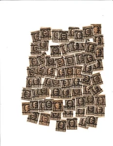 Precancels for Crafting - 75 dark brown stamps, New York City - PRC107 - Picture 1 of 1