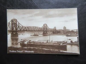 AK Duisburg Rheinbrücke ungelaufen - Picture 1 of 1