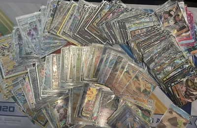 Lote a granel de 100 cartas Pokémon SOLO HOLO REVERSO + 3 ULTRA RARAS EX-FA ENVÍO GRATUITO Foto 1 de 2