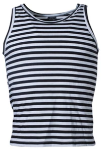 Camisa sin mangas blanca-azul del ejército militar de la Armada rusa - Imagen 1 de 2