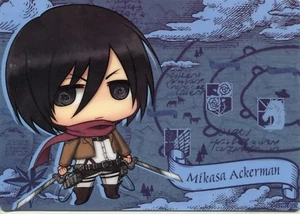 thin plastic mouse pad Attack on Titan anime Mikasa Ackerman - Picture 1 of 2