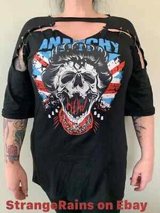 Anarchy Band Shirt Damen T-Shirt (Med) Sid Vicious - Sex Pistols - UK Punk Rock - Bild 1 von 6