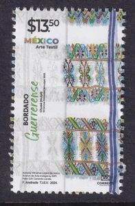 px025 México Arte Textil MNH 2024 Sc# Mc# Et#at025 Artesanía Guerrero - Imagen 1 de 1