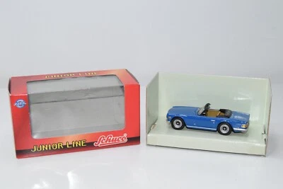 B2 1:43 SCHUCO JUNIOR LINE 27239 TRIUMPH TR6 1969 BLU NUOVO CON SCATOLA - Immagine 1 di 4