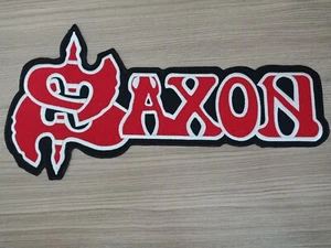 Big Patch SAXON Music Band Biker Motorcycle Embroidered Patch/Sew-on Jacket Jean - Picture 1 of 4