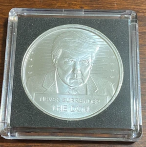 Donald Trump The Don Never Surrender Mugshot Silber 1 Oz Medaille Neu - Bild 1 von 2