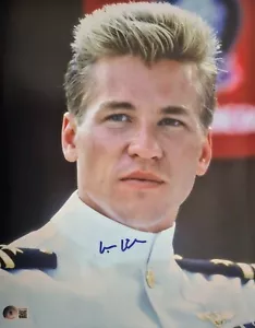 Val Kilmer Signed 11x14 Top Gun Photo Beckett BAS Witnessed - Picture 1 of 4