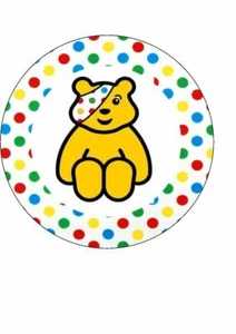 Disco de hielo precortado para pastel" Children in Need Pudsey Bear de 7,5 - Imagen 1 de 1