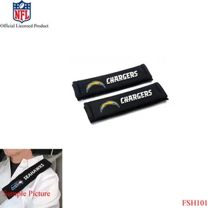 New NFL San Diego Chargers Car Truck Suv Van Seat Belt Shoulder Pads Covers - Picture 1 of 1