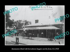 OLD LARGE HISTORIC PHOTO OF KANMANTOO SA VIEW OF THE KANMANTOO HOTEL c1920