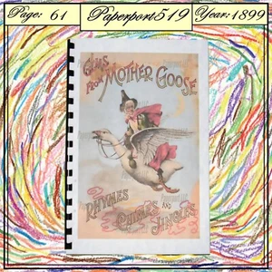 1899 Gems From Mother Goose  61 Pages - Imagen 1 de 9