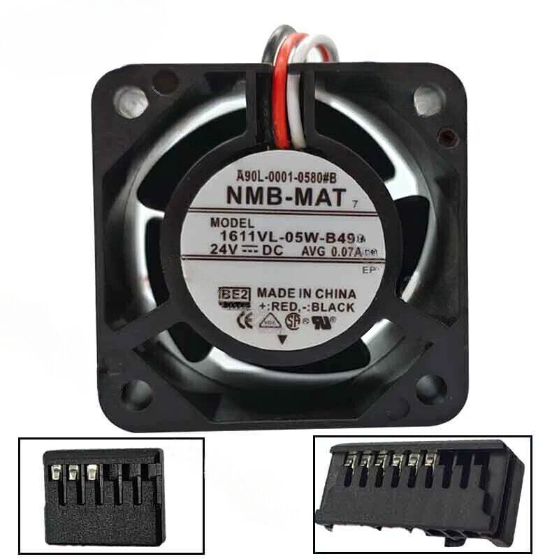 For NMB 1611VL-05W-B49 24V 0.07A 4028 40mm Dual Plug Cooling Fan - Image 1 of 1