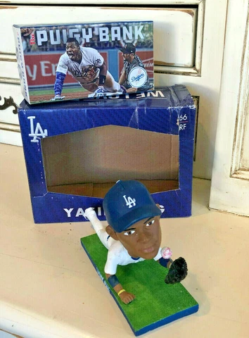 Puigy BANK and Yasiel Puig 2015 Los Angeles Dodgers DIVING CATCH Bobblehead SGA Cover