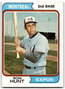 1974 Topps #275 Ron Hunt Miscut