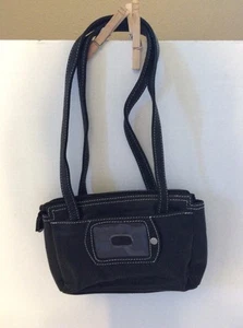 Bolso pequeño de cuero negro genuino Rolf's - Imagen 1 de 6