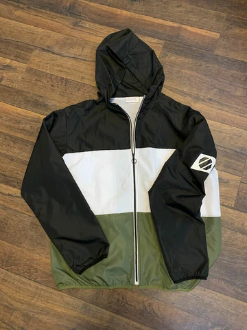 UFC/MMA polyester windbreaker jacket, zippered, multi-color, MEDIUM , New Cover