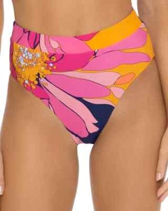 Trina Turk L11224 Damen Navy Breeze High Waist Bikinihose Größe 8 - Bild 1 von 2