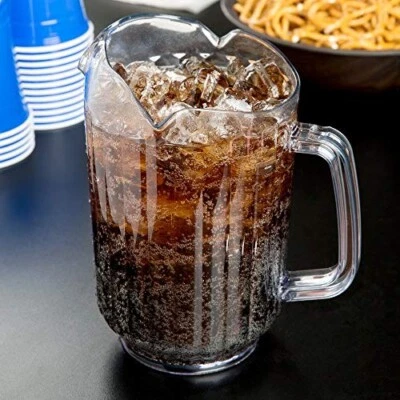 Jarra de agua para restaurante de 30 oz, jarra de policarbonato transparente para servicio de alimentos 1 L Foto 1 de 4